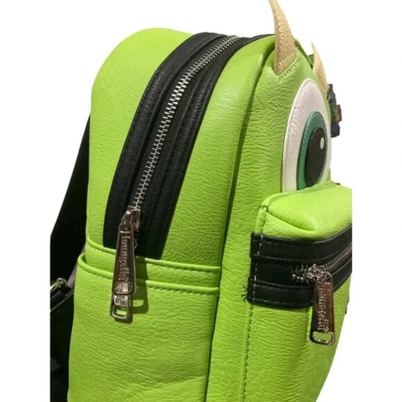 Disney Loungefly Mike Wazowski Monster Inc Mini Backpack NWT main image 5